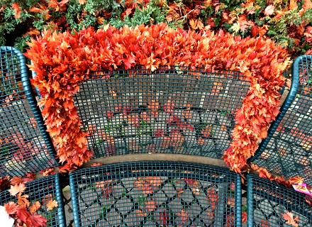 Décoration de banc
